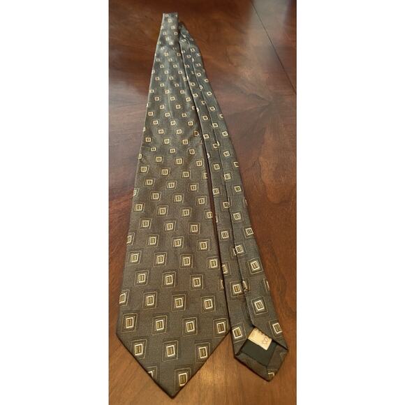 Villa Bolgheri For Mark Shale 100% Silk Men’s Neck Tie Made In Italy - Picture 3 of 9